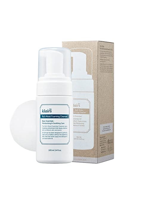 DearKlairs - DearKlairs] K-Beauty Skincare Rich Moist Foaming Cleanser, 3.4 fl oz (100 ml) - Image 1