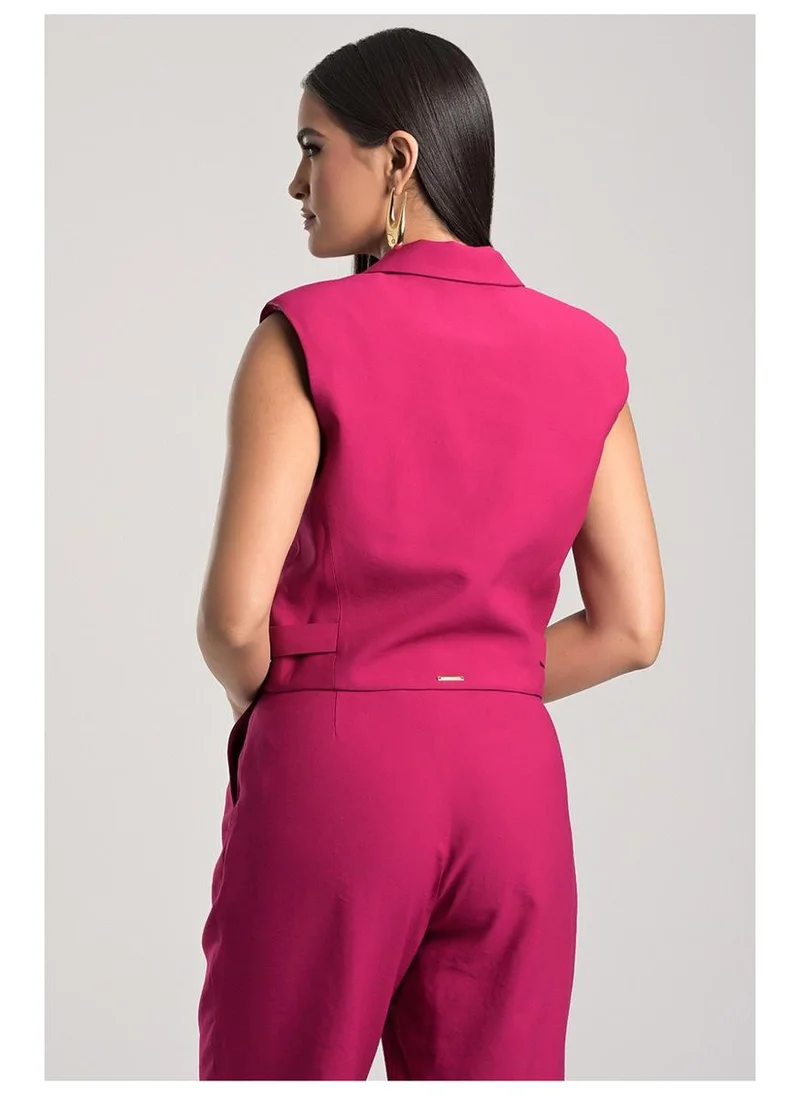 Carmen Steffens  Fuchsia Cropped Vest for Women | Best Price UAE