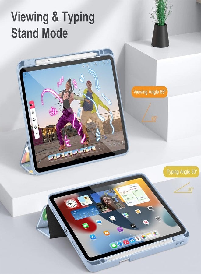 May Chen for iPad Pro 11 inch M2 4th Generation 2022, iPad Pro 11 3rd/2nd/1st Gen, Case with Transparent Shockproof Back Cover [Built-in Pencil Holder, Auto Sleep/Wake, Cartoon Stick Figure - Image 5