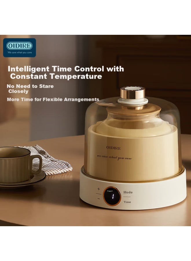Oidire Yogurt Maker, Home Automatic Yogurt Fermentation Machine For Natto, Rice Wine, Kimchi Fermentation, Pet-friendly Constant Temperature Water Dispenser, 1l Full Glass Inner Tank, Odi-sa23 - Image 3
