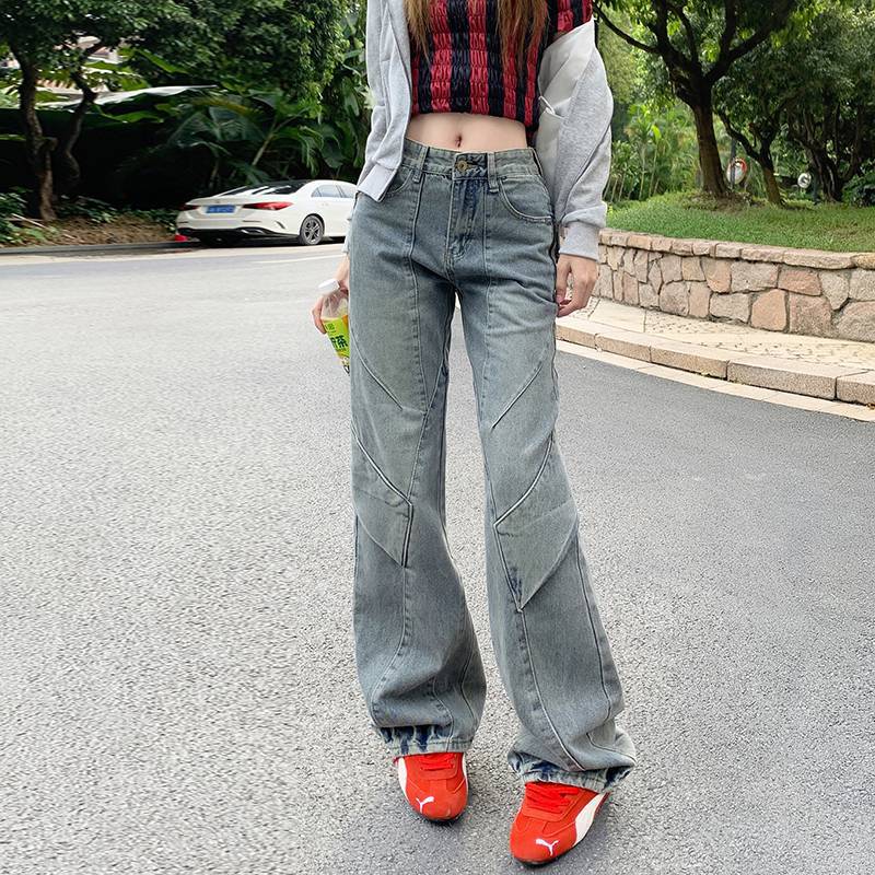 Unisex Classic Denim Jeans Loose Fit Daily Outdoor Wear - Image 2