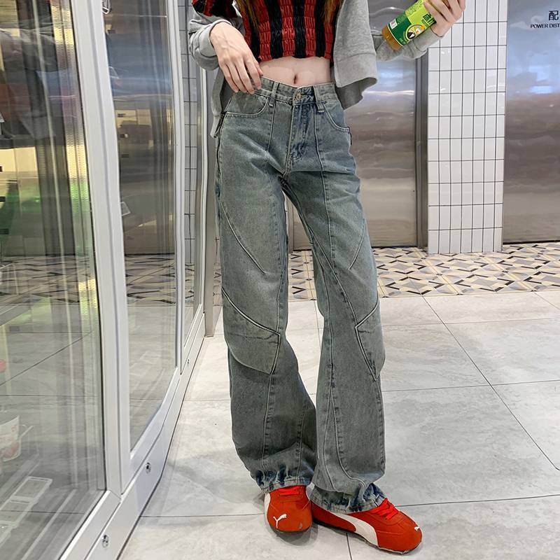 Unisex Classic Denim Jeans Loose Fit Daily Outdoor Wear - Image 1