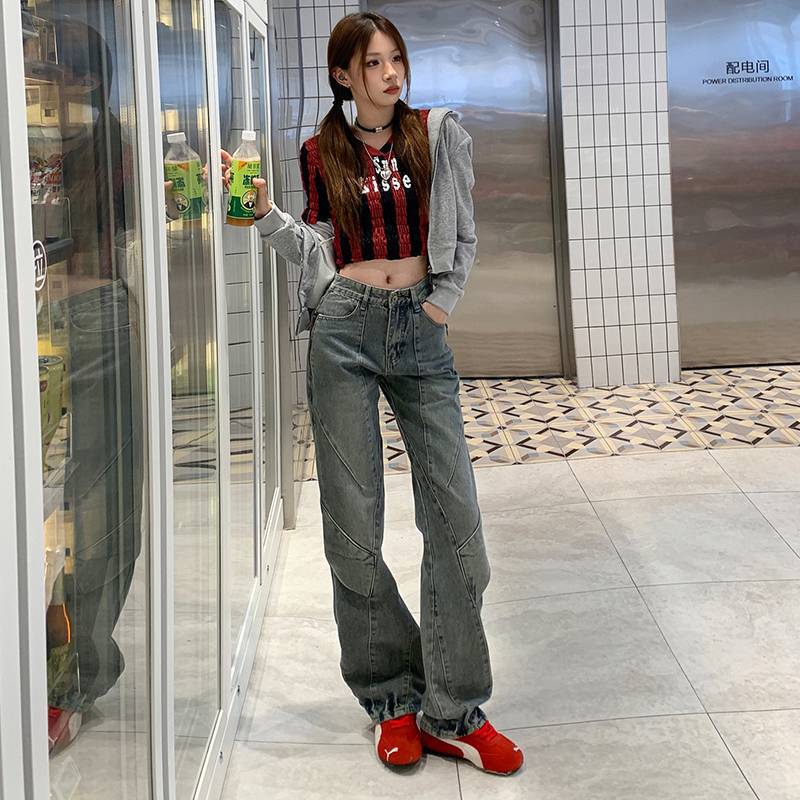Unisex Classic Denim Jeans Loose Fit Daily Outdoor Wear - Image 4