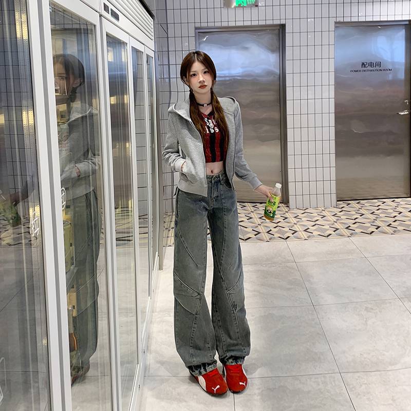 Unisex Classic Denim Jeans Loose Fit Daily Outdoor Wear - Image 5