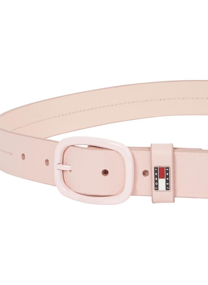 TOMMY JEANS LEATHER BELT WITH OVAL BUCKLE  - Image 2