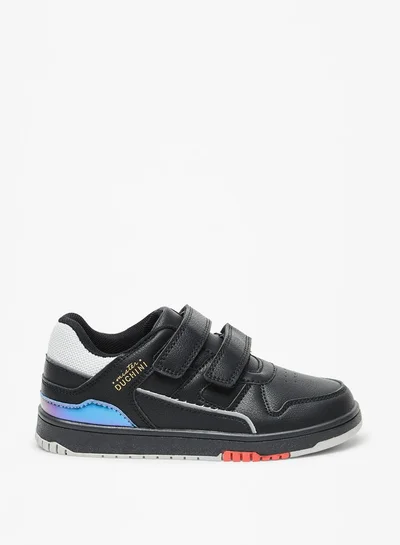 Mister Duchini Boys Panelled Sneakers with Hook and Loop Closure
