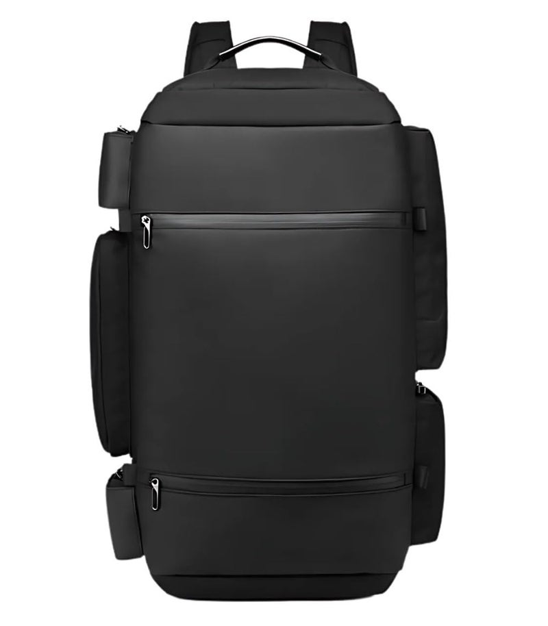 OZUKO Travel Backpack for Gym Hiking Camping Business Travel with Antitheft Design 52L Large Capacity Sneaker Storage, Black, 9326 - Image 3