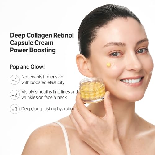 SUNGBOON EDITOR Deep Collagen Retinol Capsule Cream FirmLooking Moisturizer for Fine Lines Dry Skin with Copper Peptide White Spicules Adenosine Korean Skincare 169 fl oz - Image 3