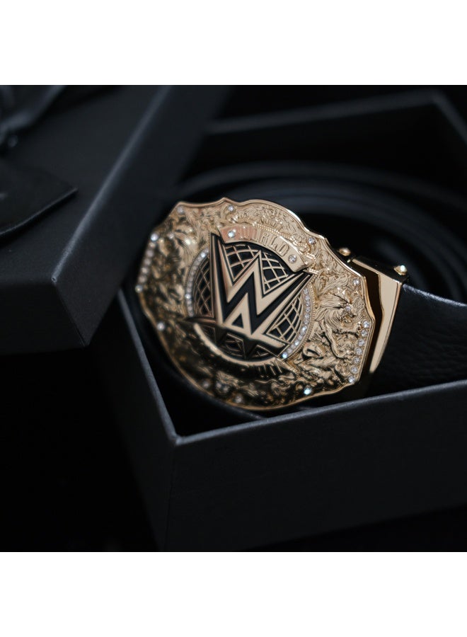 WWE Gold Plated Belt Figurine Toy - Dazzling Design, Radiating Charm - Image 3