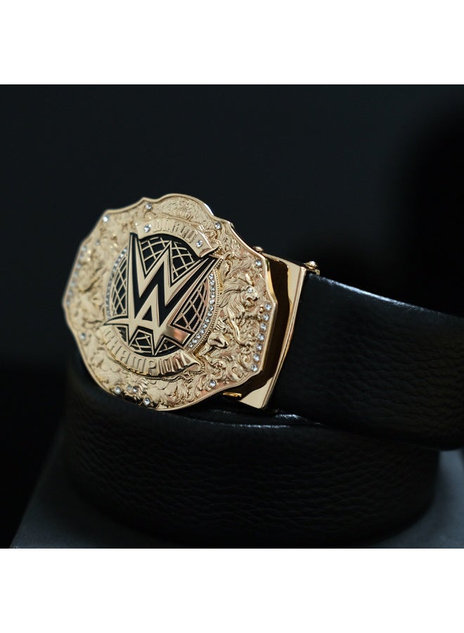 WWE Gold Plated Belt Figurine Toy - Dazzling Design, Radiating Charm - Image 4