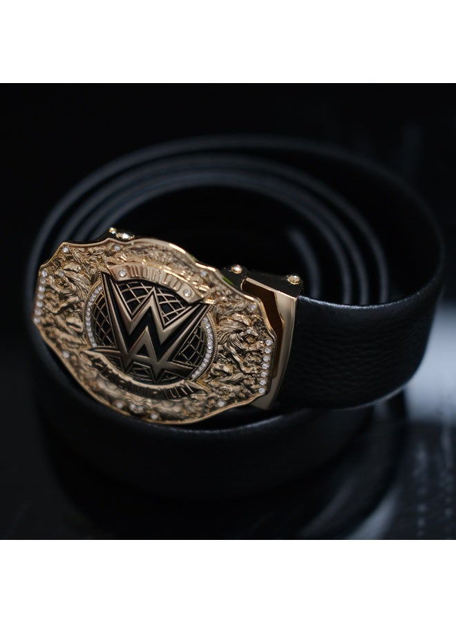 WWE Gold Plated Belt Figurine Toy - Dazzling Design, Radiating Charm - Image 1
