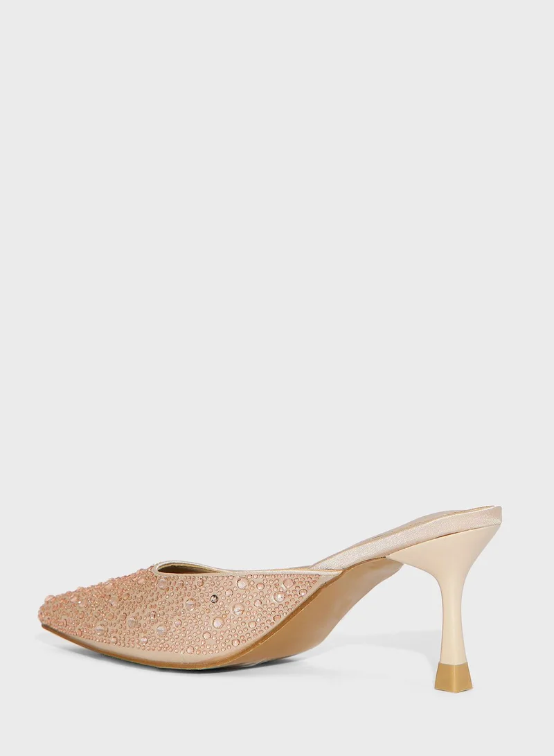 Ella Limited Edition Diamante Heel Pump