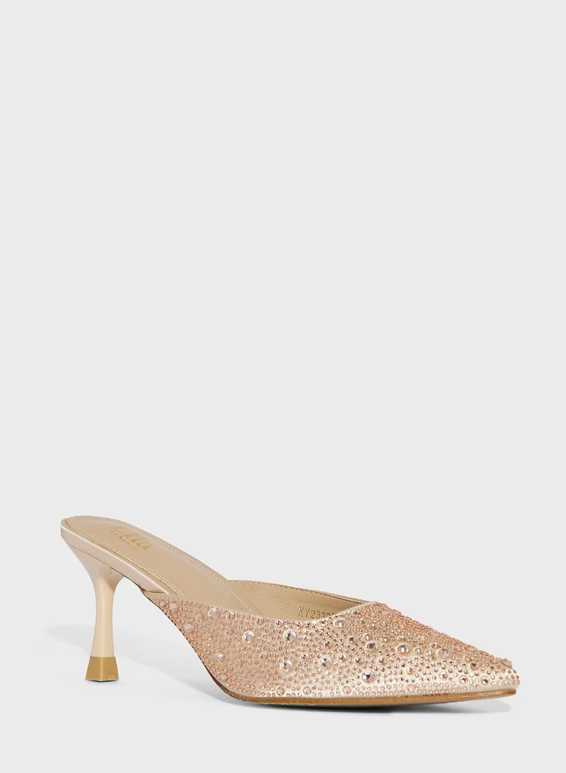 Ella Limited Edition Diamante Heel Pump