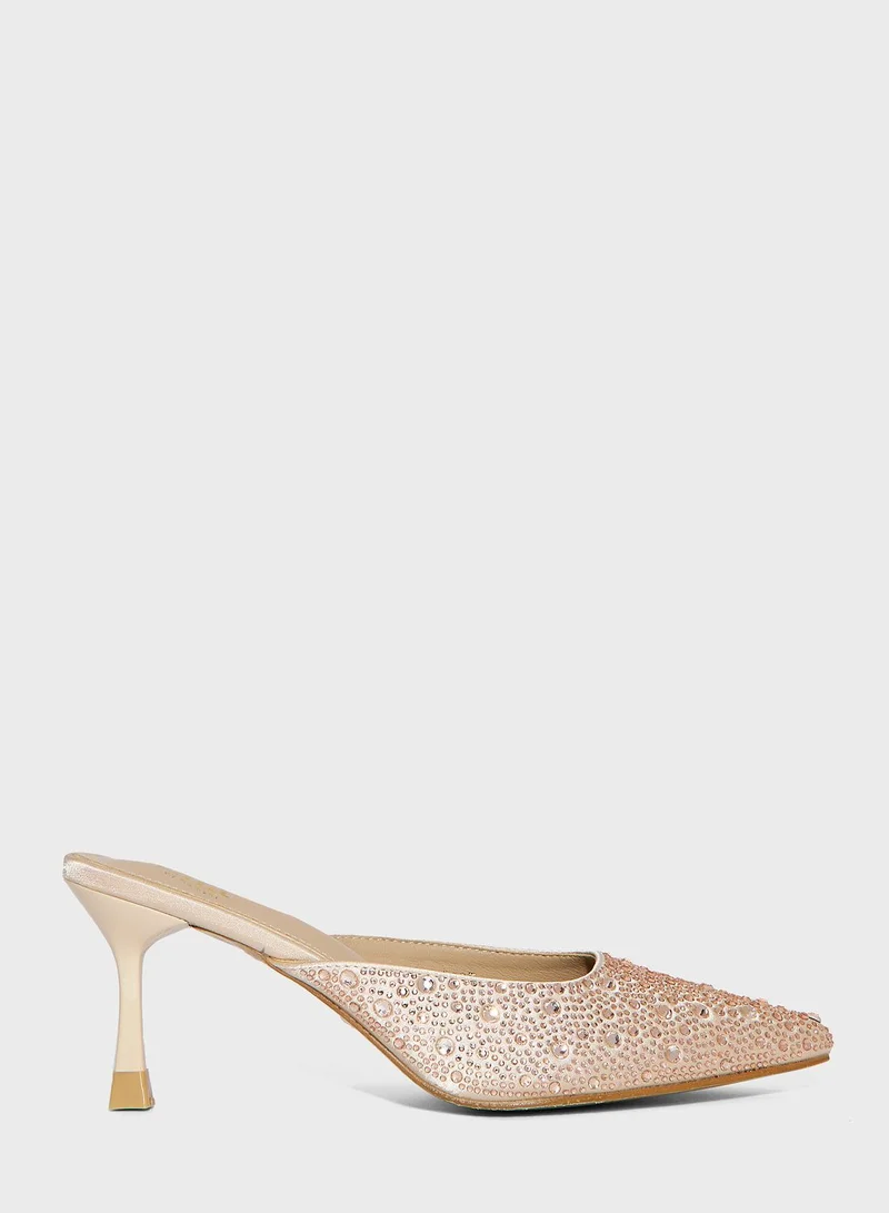 Ella Limited Edition Diamante Heel Pump