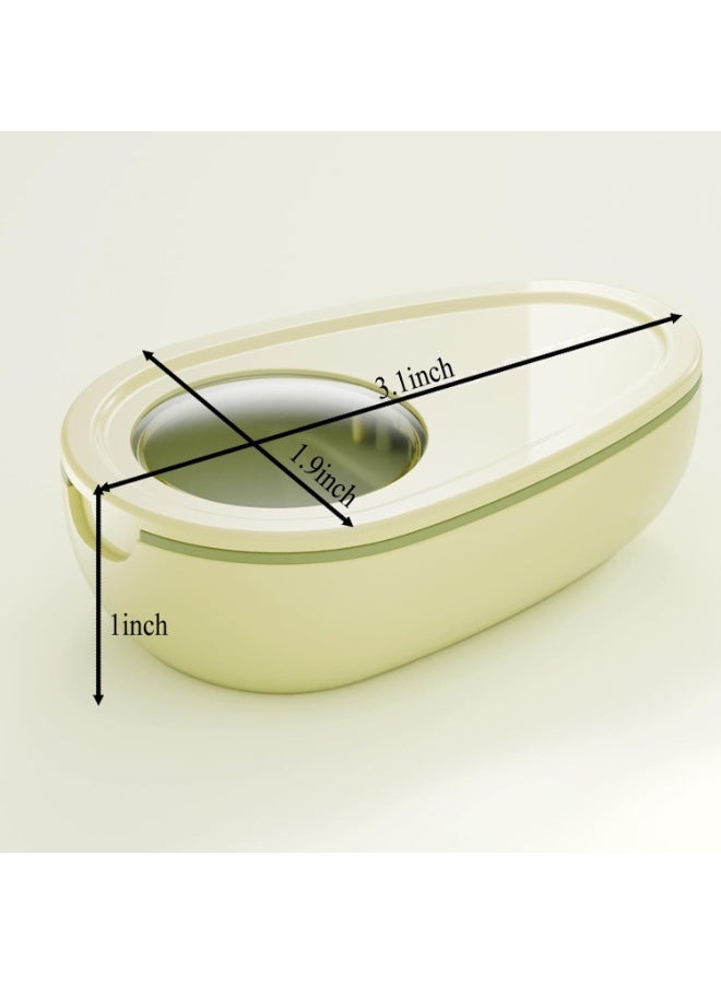 قاطع حبوب على شكل أفوكادو، مقسم أقراص دواء صغيرة وكبيرة، قطاعة حبوب دقيقة للجرعات، حبة نصفية وربع، قابلة لإعادة الاستخدام، تصميم آمن بمقبض مانع للانزلاق، شفرات من الفولاذ المقاوم للصدأ، خفيفة ومحمولة للمنزل والسفر – أخضر، 1 قطعة - Image 2