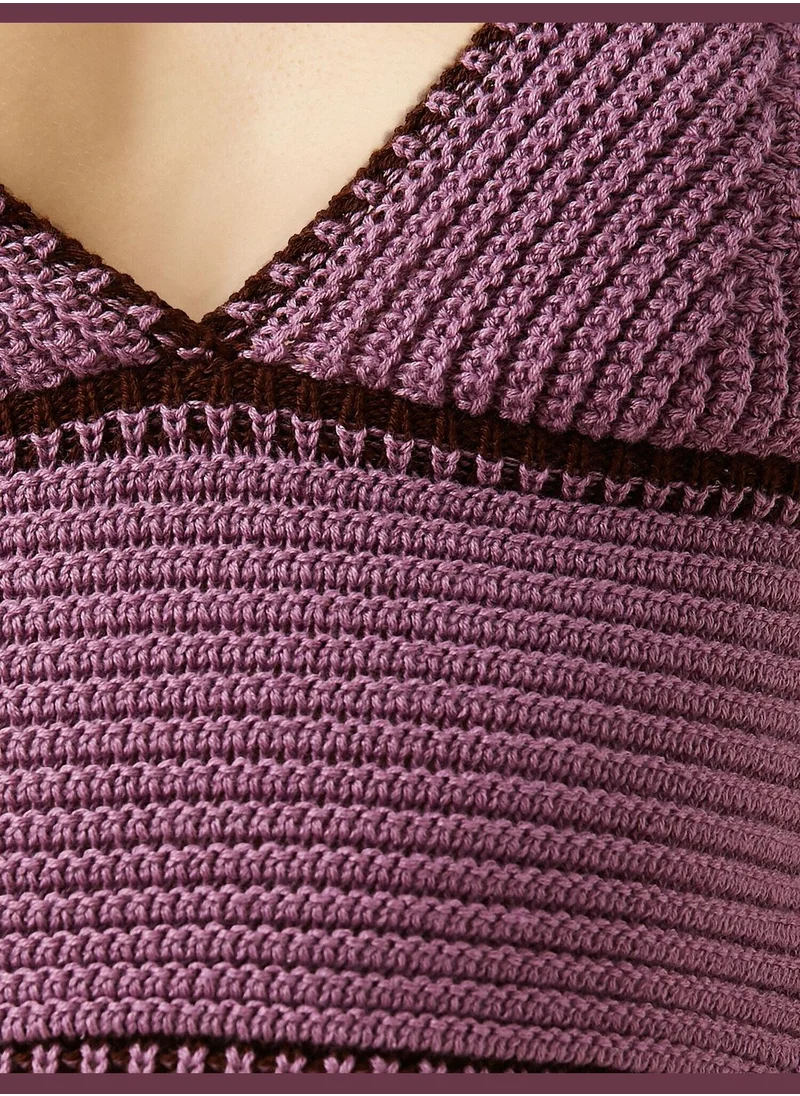 كوتن Knitted Crop Tank Top Strap V-Neck