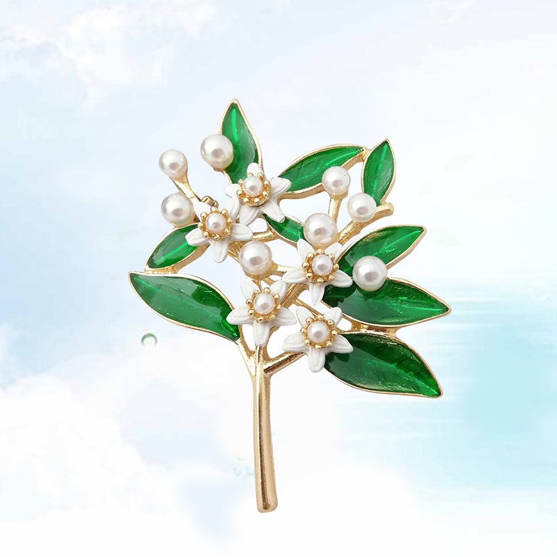 Flower Brooch Lapel Pin Corsage Breastpin Alloy Jewelry Costume Accessories Gift for Women (Bouquet) - Image 5