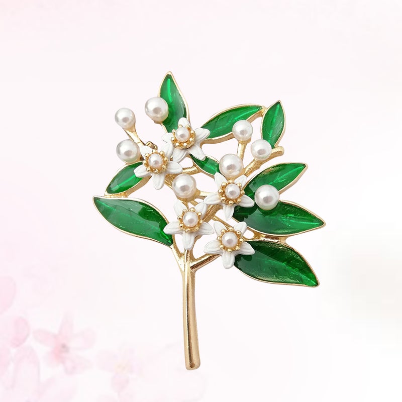 Flower Brooch Lapel Pin Corsage Breastpin Alloy Jewelry Costume Accessories Gift for Women (Bouquet) - Image 1