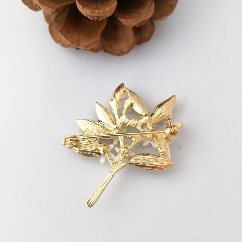 Flower Brooch Lapel Pin Corsage Breastpin Alloy Jewelry Costume Accessories Gift for Women (Bouquet) - Image 2
