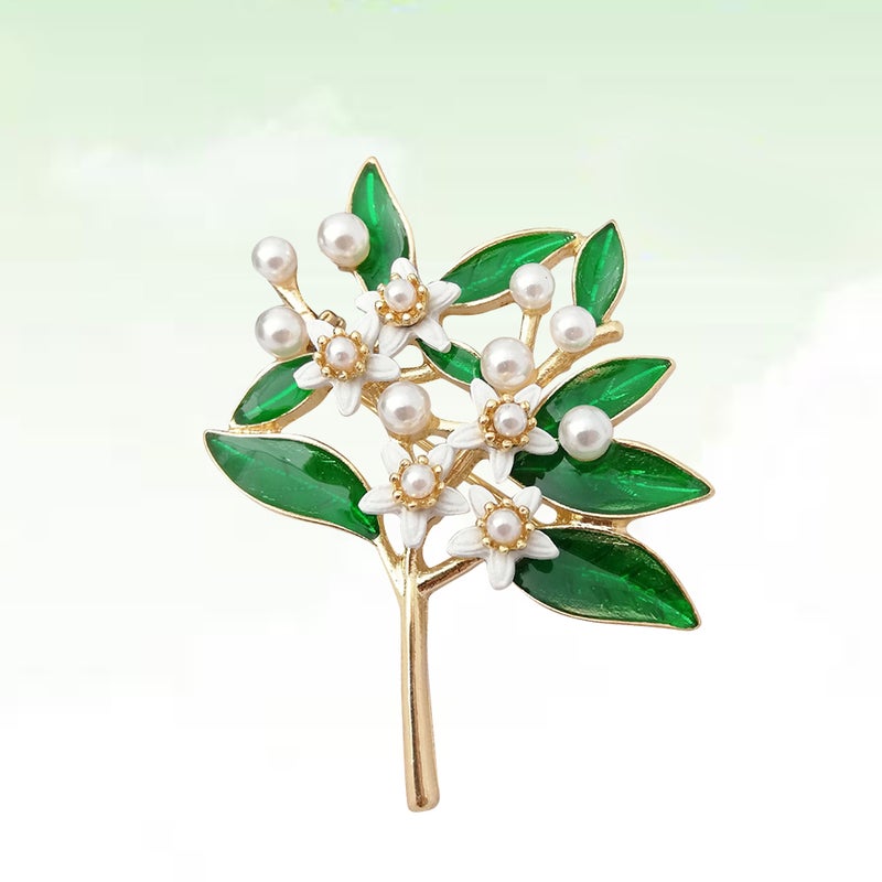 Flower Brooch Lapel Pin Corsage Breastpin Alloy Jewelry Costume Accessories Gift for Women (Bouquet) - Image 3