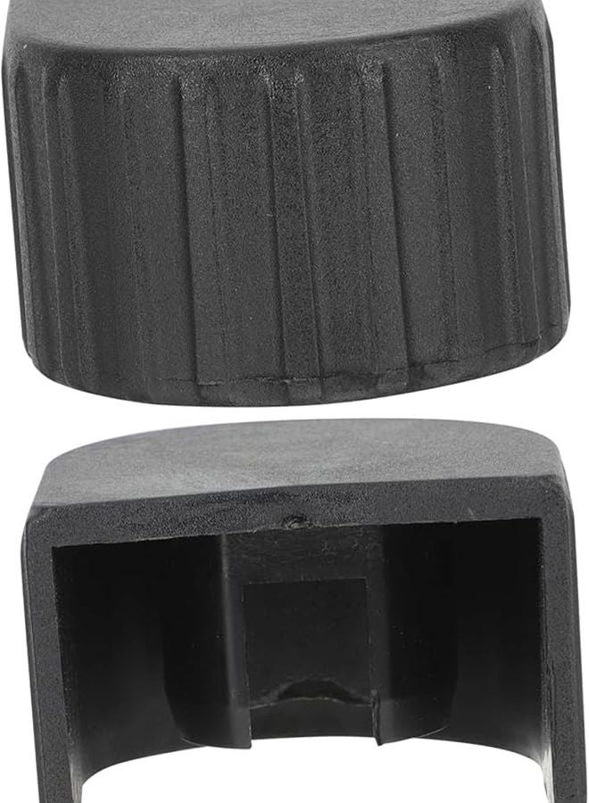 2Pcs Black Ladder Protective Covers Durable Extension Ladder Caps Easy Installation Lightweight Portable Safety Accessories - Image 2