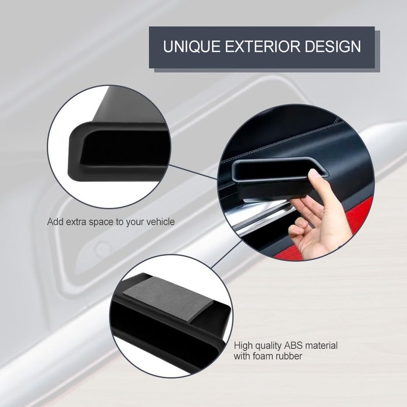 CHRYMUM Car Door Side Storage Box - 2PCS Organizer for Ford Mustang - Image 5