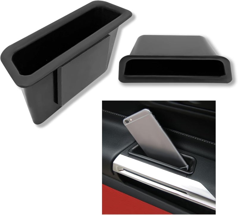CHRYMUM Car Door Side Storage Box - 2PCS Organizer for Ford Mustang - Image 1