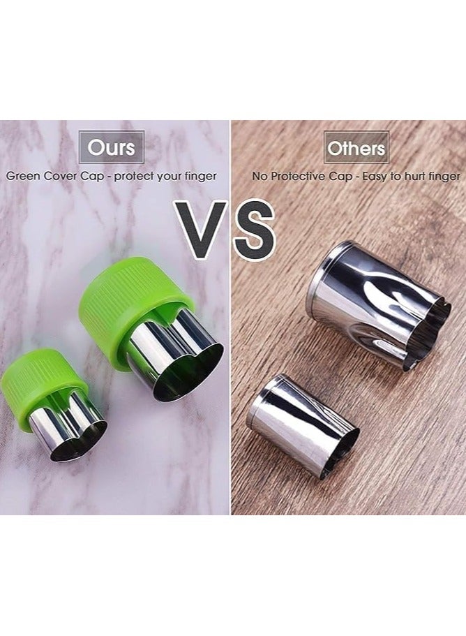 Set of 10 Vegetable Cutter Shapes, Mini Stainless Steel Fruit and Cookie Cutter, Flower, Star, Heart and Animal Molds, Decorative Food Cutter Tools for Sandwiches, Cheese, Bread and Vegetables - Image 3