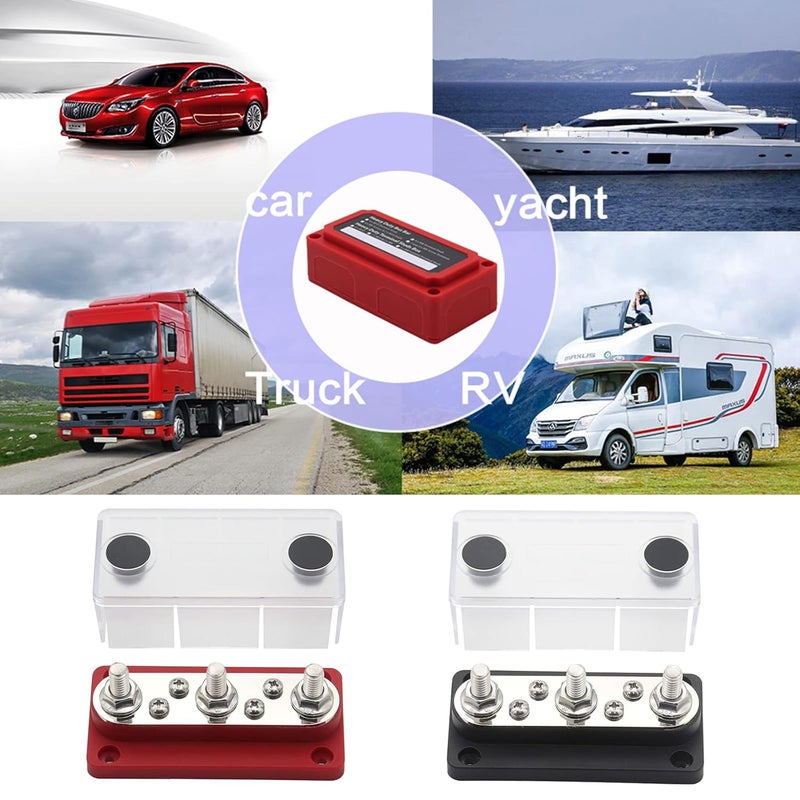 Bus Bar Box Power Distribution Block DC48V 150A With Cover For Marine Boat Truck - Image 4