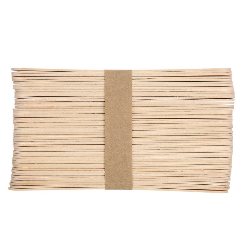 LIDDY Hair Removal Wax Sticks 100 Pcs: Nontoxic Wood Material - Large Area Applicator for Legs, Arms At-Home Waxing & Mask Application - Image 4