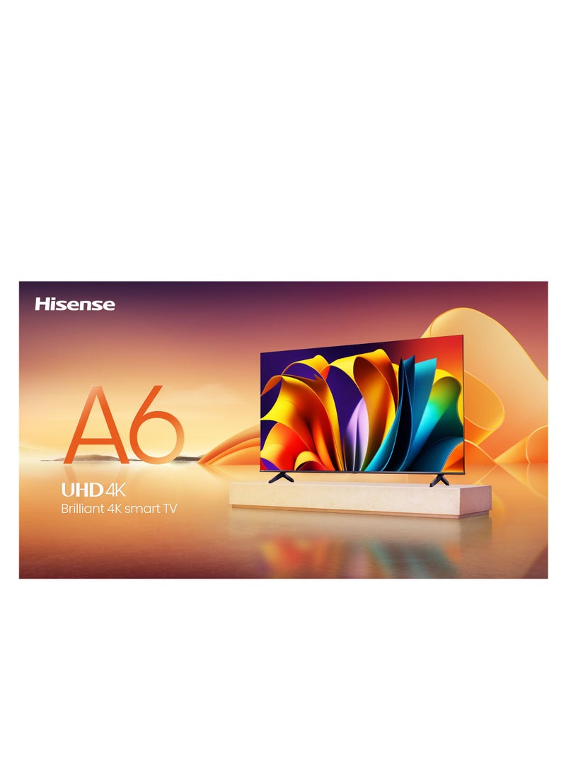 Hisense 85 Inch 4K UHD Smart TV - VIDAA - Dolby Vision - Voice Control - 60 HZ - (2024) - 85A6N Black - Image 2