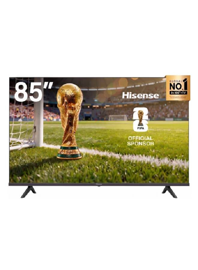 Hisense 85 Inch 4K UHD Smart TV - VIDAA - Dolby Vision - Voice Control - 60 HZ - (2024) - 85A6N Black - Image 1