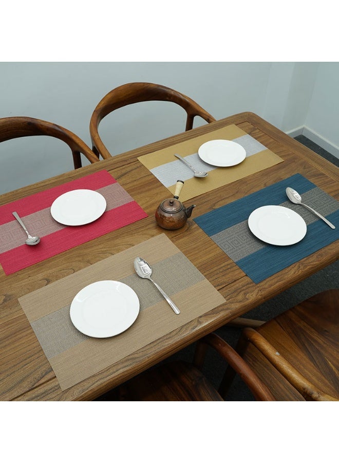 2pcs Chinese Style Jacquard Table Mat Chinese Style Tea Mat Washed Quick Drying Table Flag Zen Tea Towel - Image 2