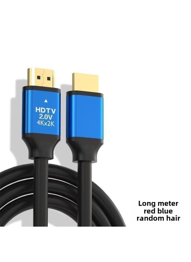 ماركة غير محددة كابل Hdmi HD 2.0 كابل Hdmi جهاز فك التشفير 4K HD كابل تلفزيون كابل بيانات Hdmi HD - اللون: [4K] سبائك الألومنيوم HD طول الخط: 1.5 متر  - Image 1