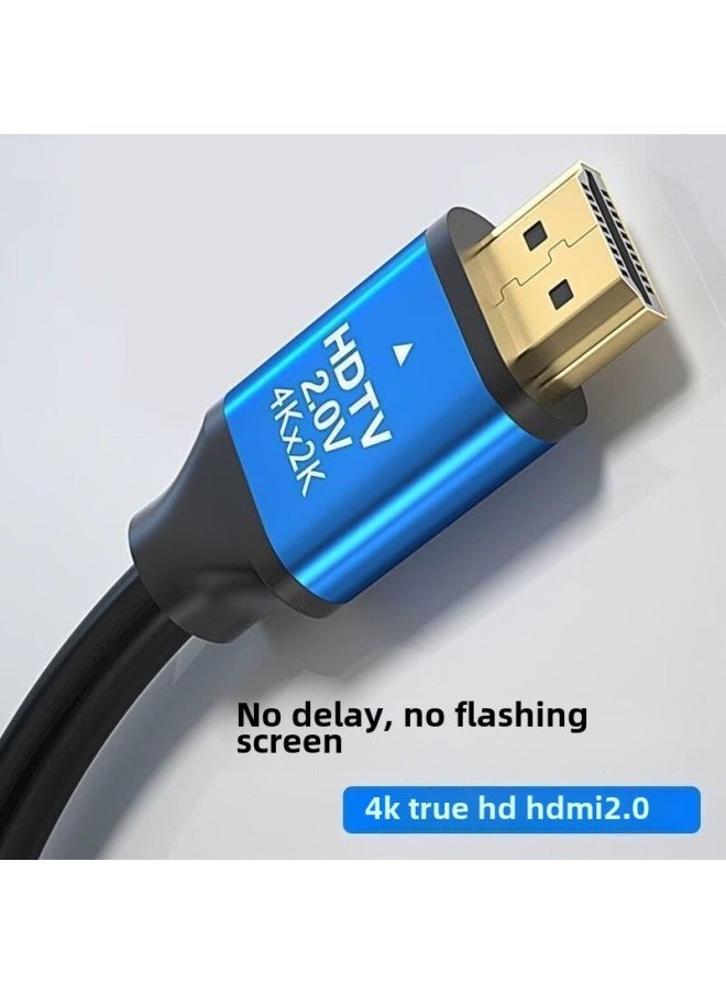 ماركة غير محددة كابل Hdmi HD 2.0 كابل Hdmi جهاز فك التشفير 4K HD كابل تلفزيون كابل بيانات Hdmi HD - اللون: [4K] سبائك الألومنيوم HD طول الخط: 1.5 متر  - Image 4
