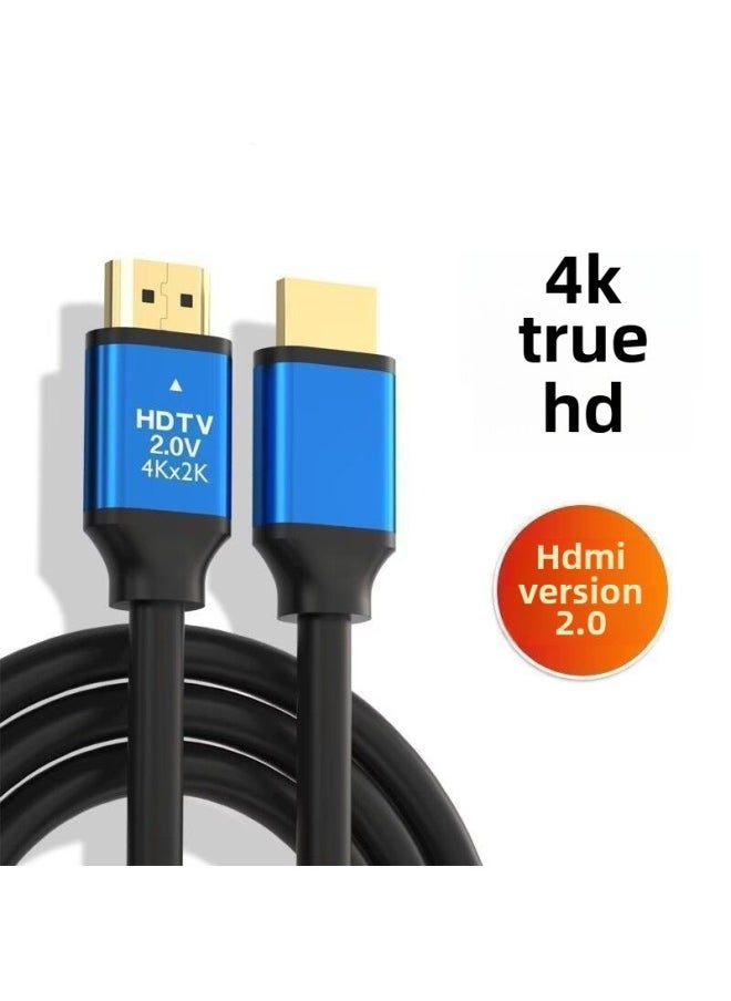 ماركة غير محددة كابل Hdmi HD 2.0 كابل Hdmi جهاز فك التشفير 4K HD كابل تلفزيون كابل بيانات Hdmi HD - اللون: [4K] سبائك الألومنيوم HD طول الخط: 1.5 متر  - Image 3