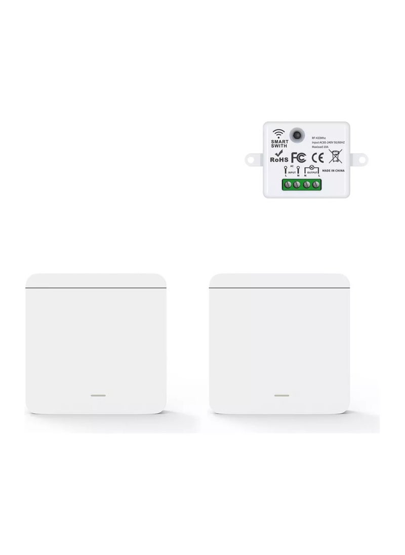 Generic Touch Light Switch Wireless Remote Control 433MHz AC 85V-250V 10A Receiver 86 Wall Panel For Smart Home Ceiling Lamp LED  - Image 1