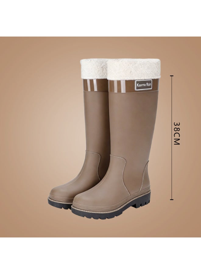 New Fashion Women's Shoes For Extra High Women's Outdoor Rainforest  And Water-wading Shoes, Height-increasing Waterproof Women's Water Shoes