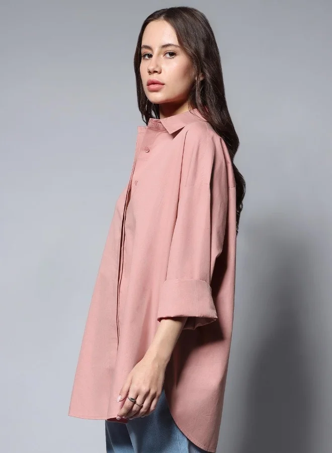 HIGH STAR Women Pink Shirts