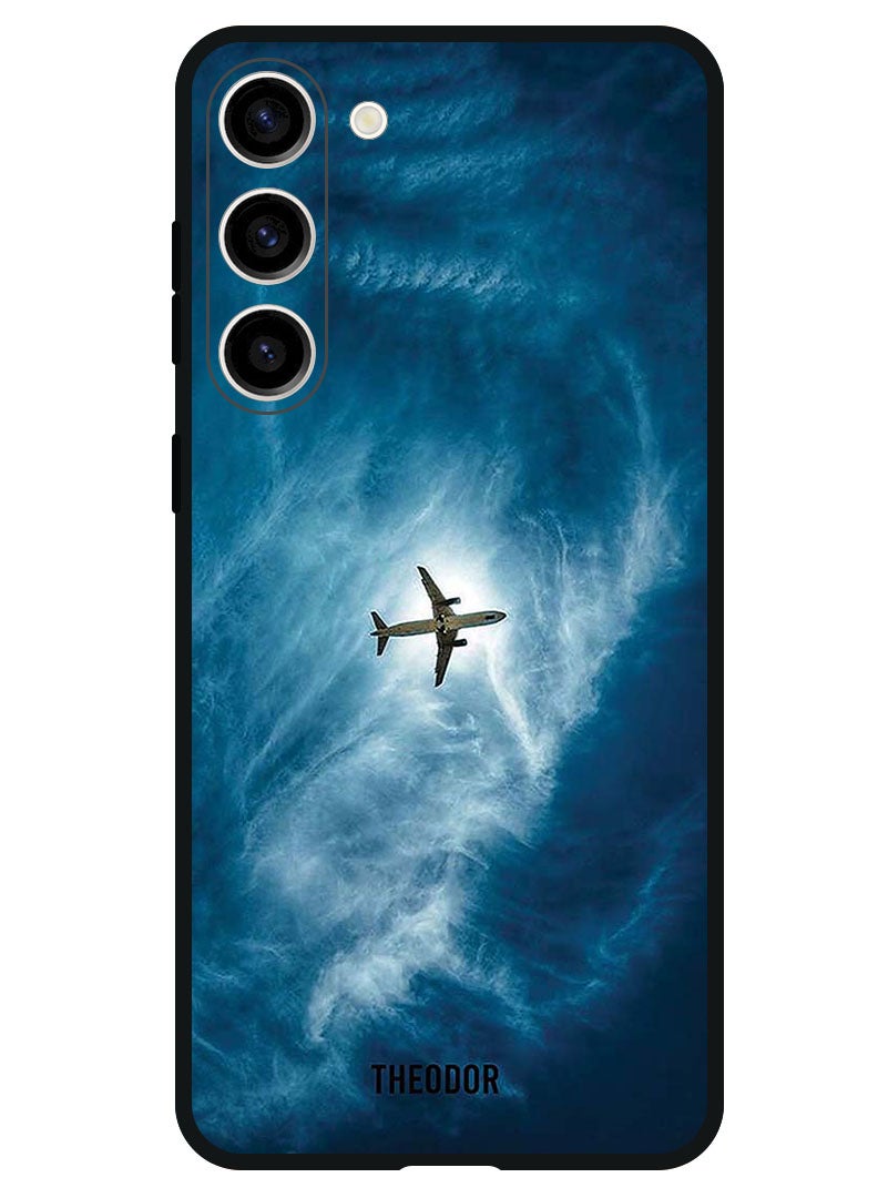 Theodor Protective Case Anti Scratch Shock Proof Bumper Cover For Samsung Galaxy S23 FE Plane In The Sky - Image 1