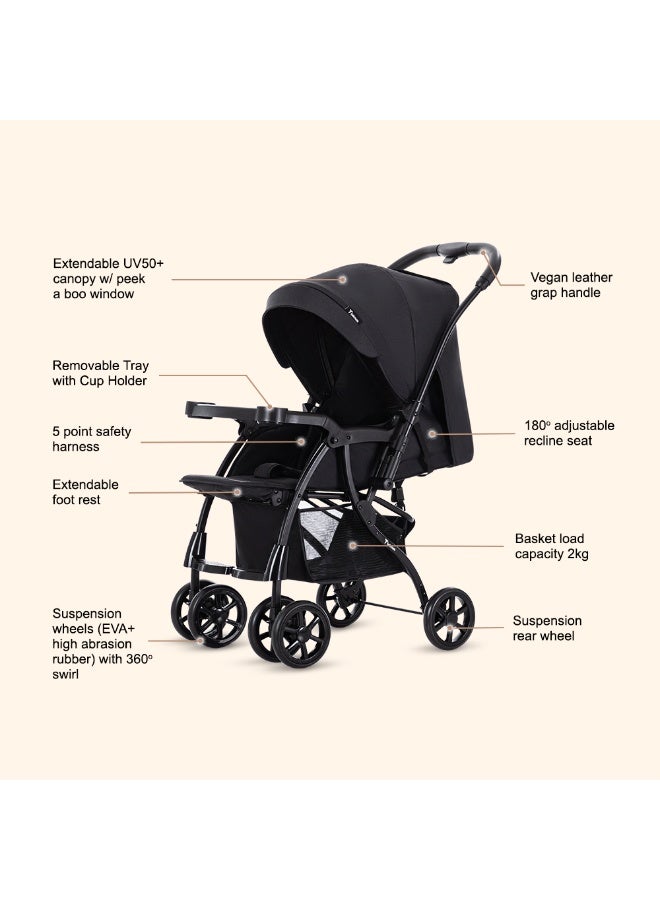 TEKNUM Look at Me Reversible 2 Stroller - Black - Image 2