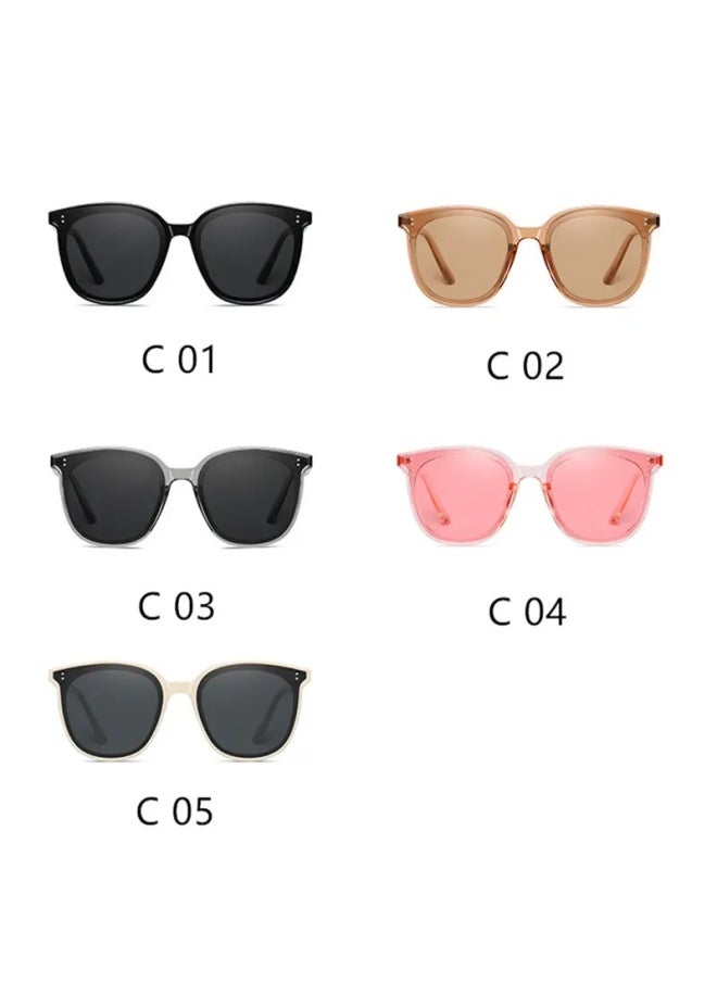 Generic - 2024 Polarized Sunglasses Men Women Brand Designer Retro Round Sun Glasses Vintage Male Female Goggles UV400 Oculos Gafas De Sol-Lenses Color:C 02 - Image 1