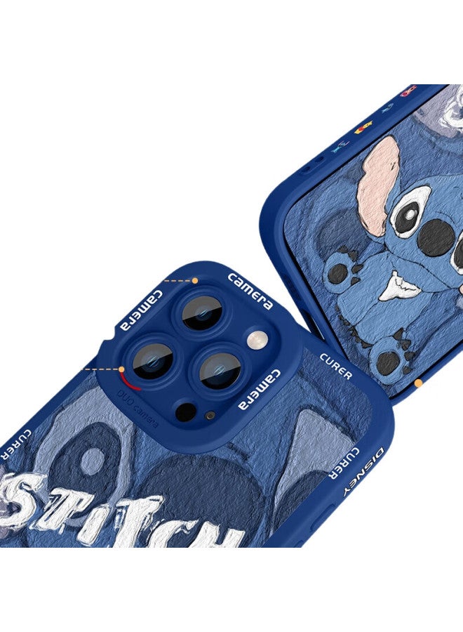 Xp Compatible With Apple 16 Pro Phone Case, Full Lens Protection, Iphone 16 Pro Soft Shell, Heat Dissipation, Silicone Cartoon Creative Design, For Men And Women, Couples, Shockproof - Antique White Cute Dizi - Image 2