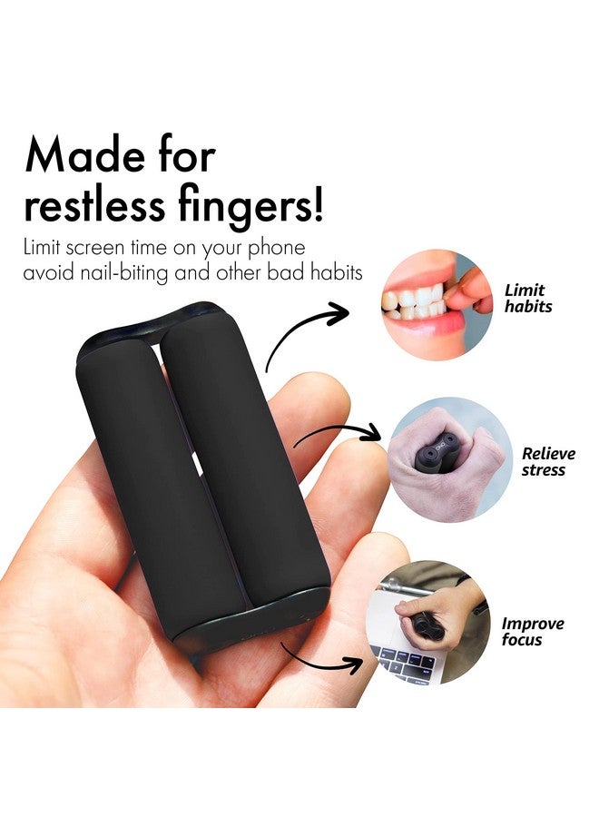 ONO Roller - Handheld Fidget Toy for Adults | Help Relieve Stress, Anxiety, Tension | Promotes Focus, Clarity | Compact, Portable Design (Junior Size/ABS Plastic, Black) - Image 5