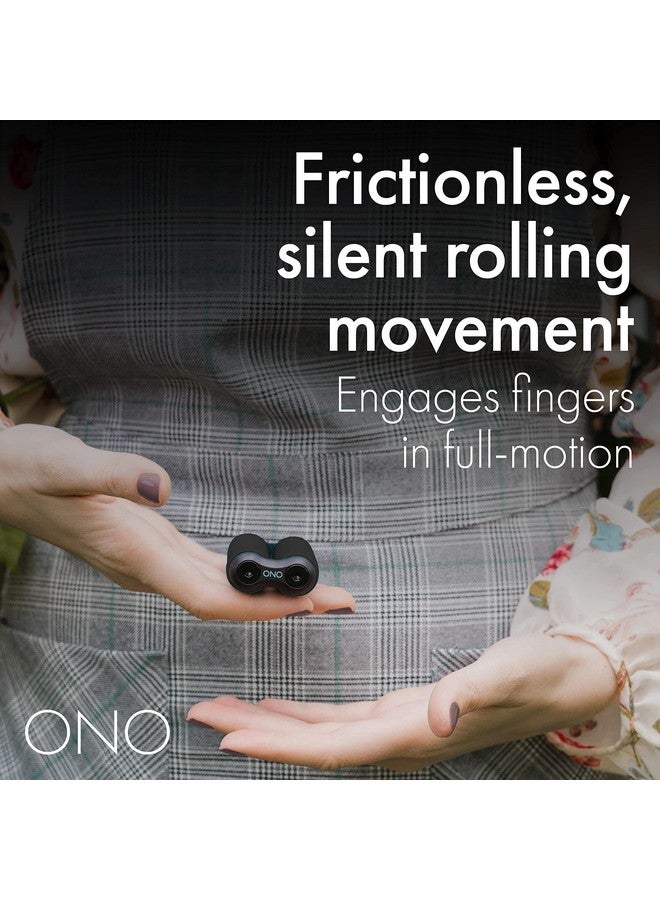 ONO Roller - Handheld Fidget Toy for Adults | Help Relieve Stress, Anxiety, Tension | Promotes Focus, Clarity | Compact, Portable Design (Junior Size/ABS Plastic, Black) - Image 4