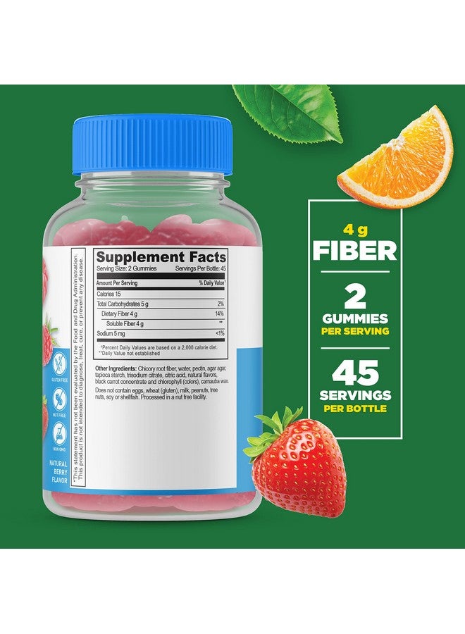 Lifeable Sugar Free Prebiotics Fiber For Adults 4G Great Tasting Natural Flavored Gummy Supplement Keto Friendly Gluten Free Vegetarian Gmo Free For Gut And Digestive Health 90 Gummies - Image 3