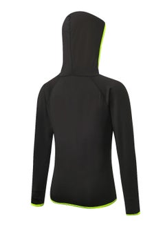 Loquat Women Quick Dry Breathable Elastic Coat Black/Green  - Image 2