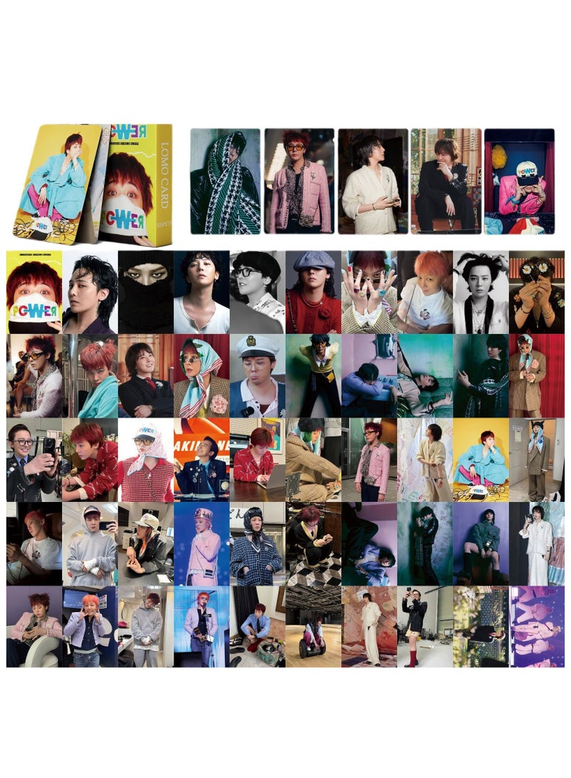 NIBEMINENT 55 Pcs Kpop G-DRAGON POWER Lomo Cards Card For Fans Collection Gifts - Image 2