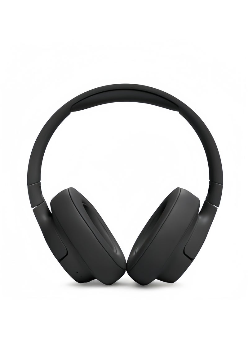 JBL Tune 720Bt Wireless Over Ear Headphones Pure Bass Sound 76H Battery Hands-Free Call Plus Voice Aware Multi Point Connection Lightweight And Foldable Detachable Audio Cable Black - Image 2