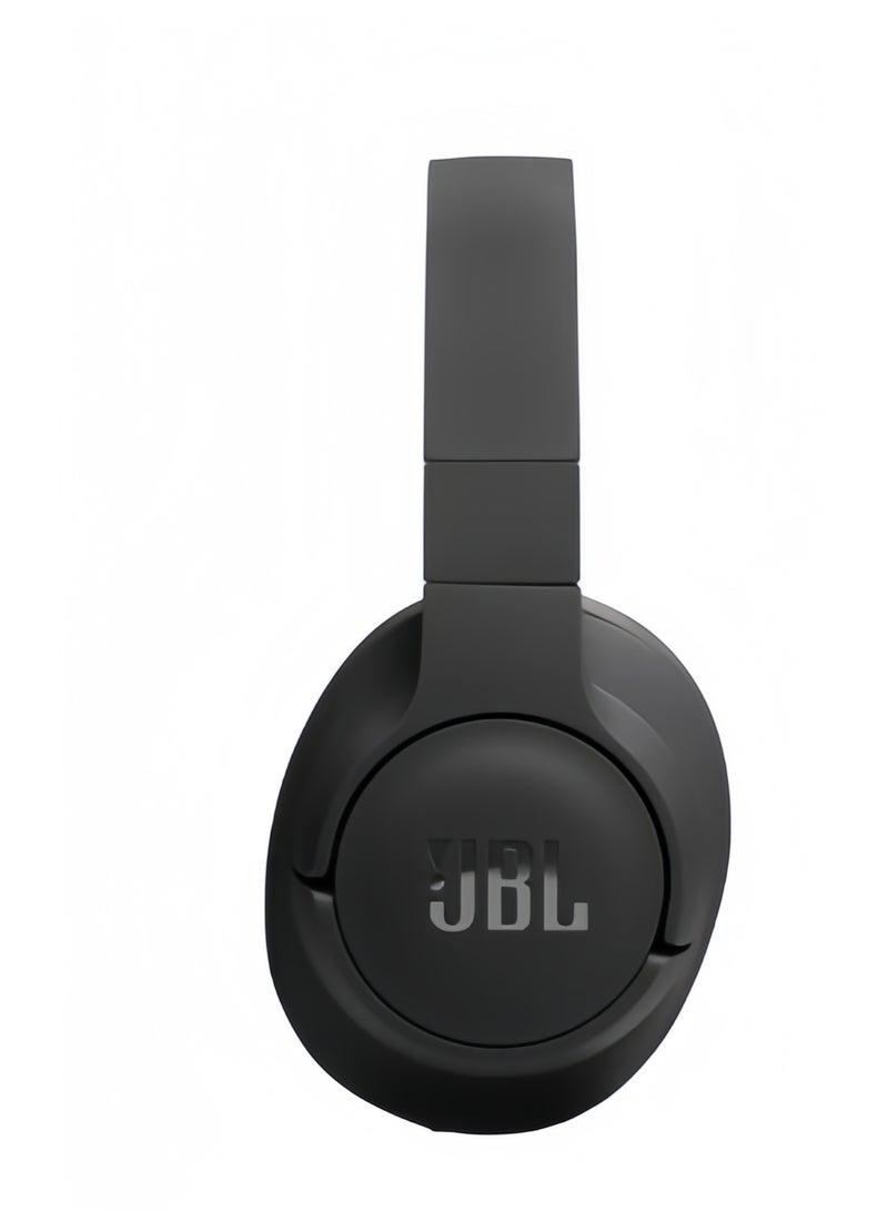 JBL Tune 720Bt Wireless Over Ear Headphones Pure Bass Sound 76H Battery Hands-Free Call Plus Voice Aware Multi Point Connection Lightweight And Foldable Detachable Audio Cable Black - Image 4